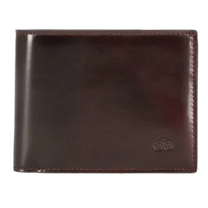 Clearance Carmina PORTEFEUILLE SLIM ENTIÈREMENT FABRIQUÉ EN CORDOVAN VÉRITABLE BORDEAUX BURGUNDY