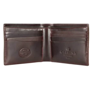 Clearance Carmina PORTEFEUILLE SLIM ENTIÈREMENT FABRIQUÉ EN CORDOVAN VÉRITABLE BORDEAUX BURGUNDY