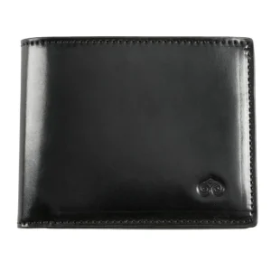 Cheap Carmina PORTEFEUILLE SLIM ENTIÈREMENT FABRIQUÉ EN CORDOVAN VÉRITABLE NOIR BLACK