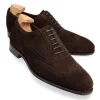 Discount Carmina RICHELIEU BOUT GOLF EN DAIM MARRON BROWN