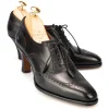 New Carmina Women's Leather High Heel Shoes | BLACK