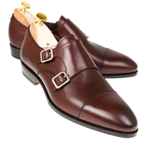 Online Carmina ZAPATOS DOBLE HEBILLA HOMBRE VEGANO BURDEOS | BURGUNDY