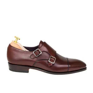 Online Carmina ZAPATOS DOBLE HEBILLA HOMBRE VEGANO BURDEOS | BURGUNDY